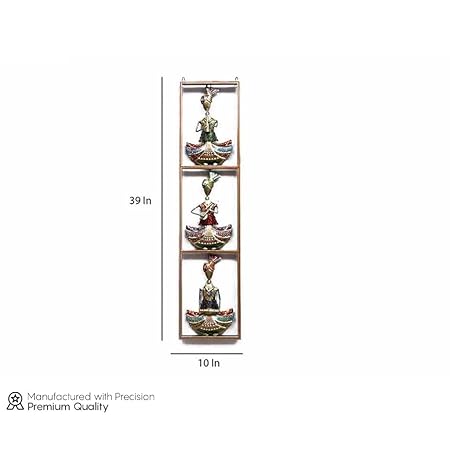 Iron Metal Painted Musician 3 Sitting Man Wall Art