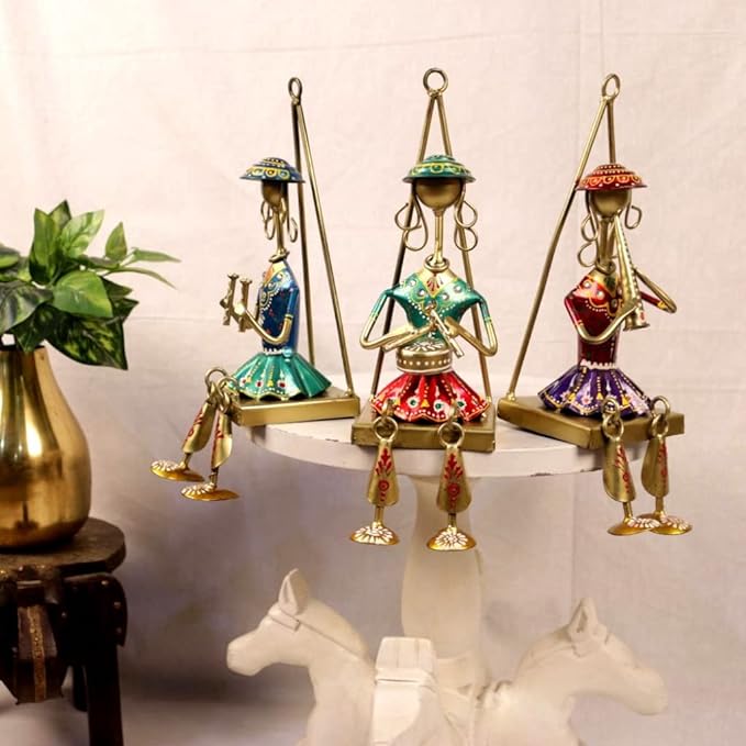 Iron Painted Wall 3 Lady Hanging Leg Frame
