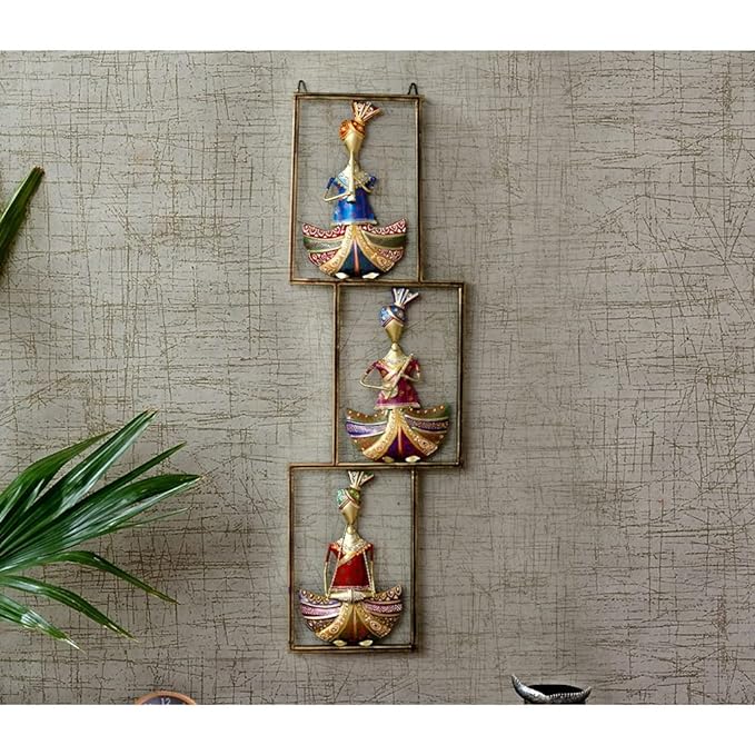 Men Musicians Zig Zag Frame Wall Art Décor