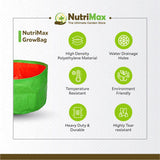 Nutrimax HDPE 200 GSM Growbags 12 inch x 9 inch Outdoor Plant Bag