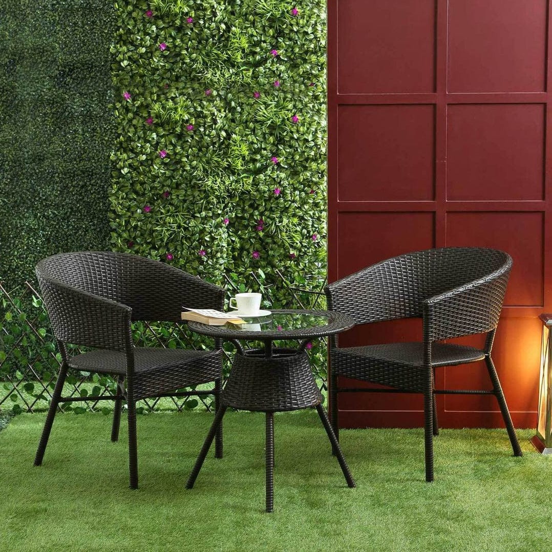 2 chairs and table best sale patio set