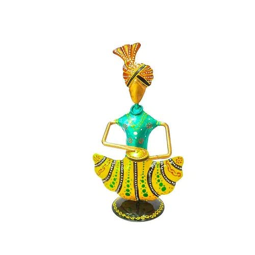 Orbit Art Gallery Iron Handmade Musicians Design Figurine (6 Inch) - Set of 3