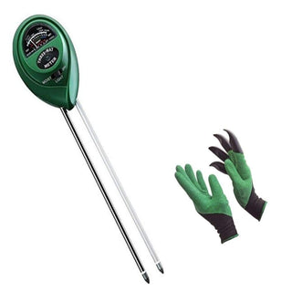 Plant Sensor - 3-in-1 Ph Level, Moisture Sensor Light Meter + Gardening Gloves
