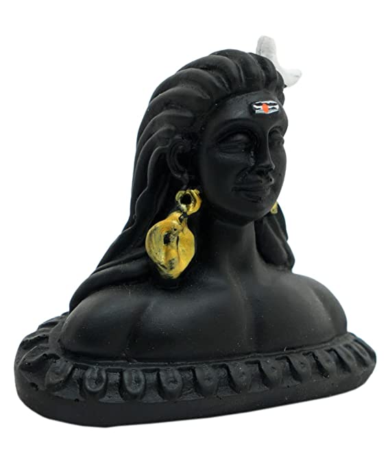 Orbit Art Gallery Lord Adiyogi Shiva Resin Statue for Car DashBoard