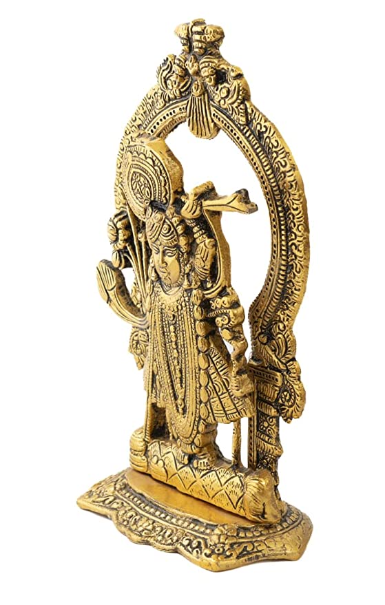 Orbit Art Gallery Metal Hindu God Sri Shrinathji Nathdwara Sculpture/Murti