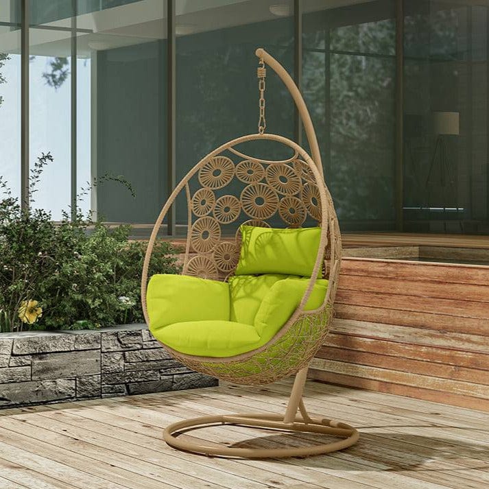 Buy Single Seater Hanging Swing With Stand For Balcony & Garden (Round  Design) at Best Price in India