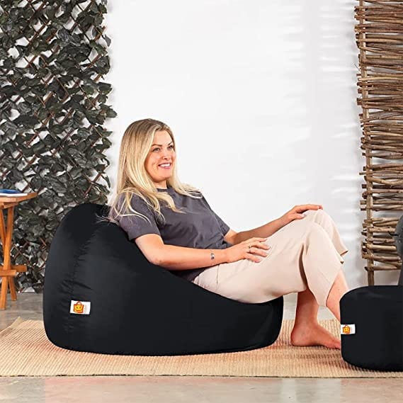 Buy Bean Bag Chair & Footrest (With Beans) at Best Price in India