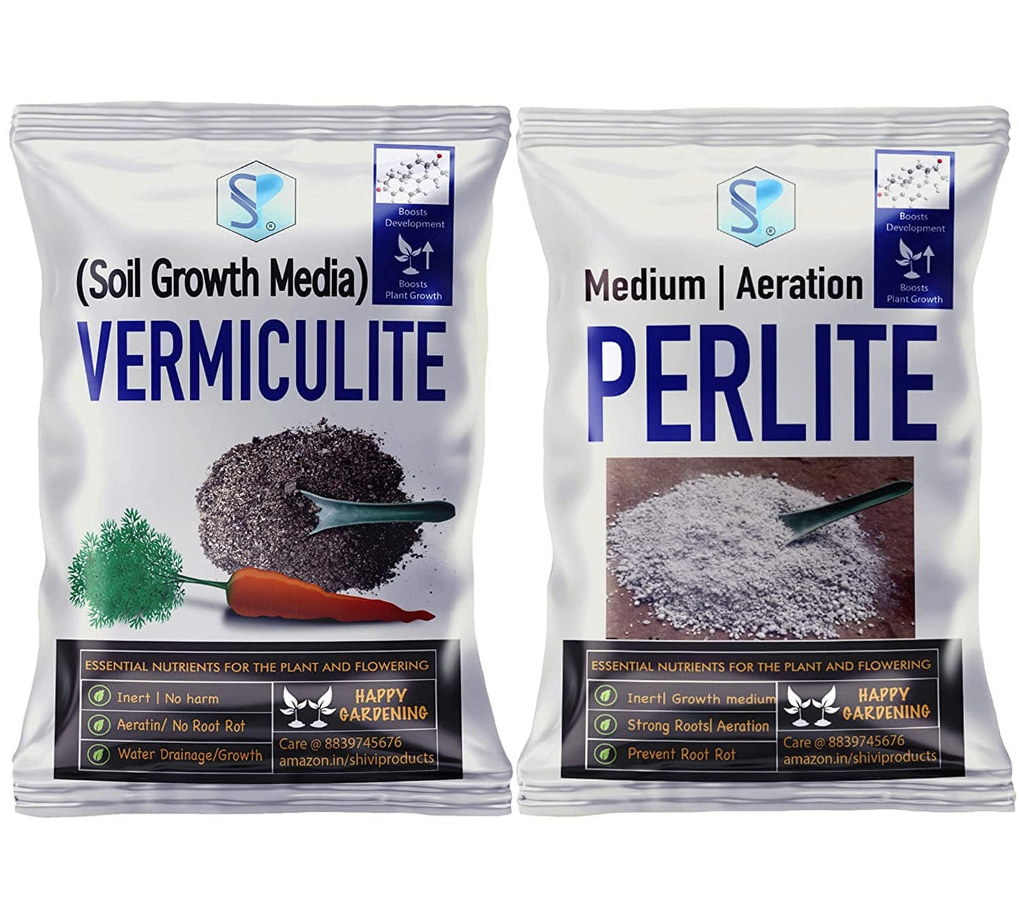 Shiviproducts Horticultural Perlite And Vermiculite Combo
