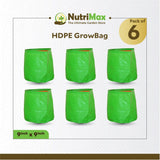 Nutrimax HDPE 200 GSM 9 inch x 9 inch Outdoor Plant Bag