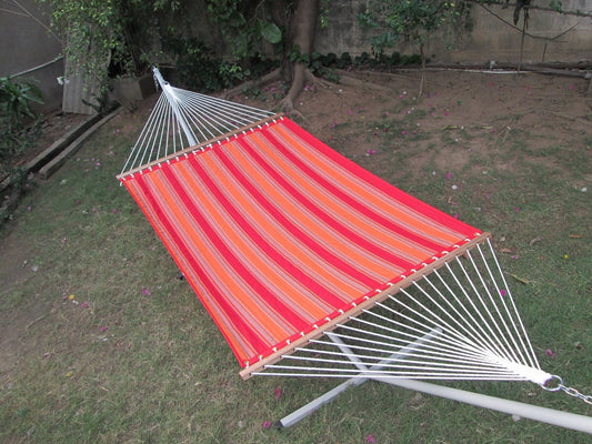XL Size Quilted Fabric Hammock, Weight Capacity 200kg- 140W X 396L cm