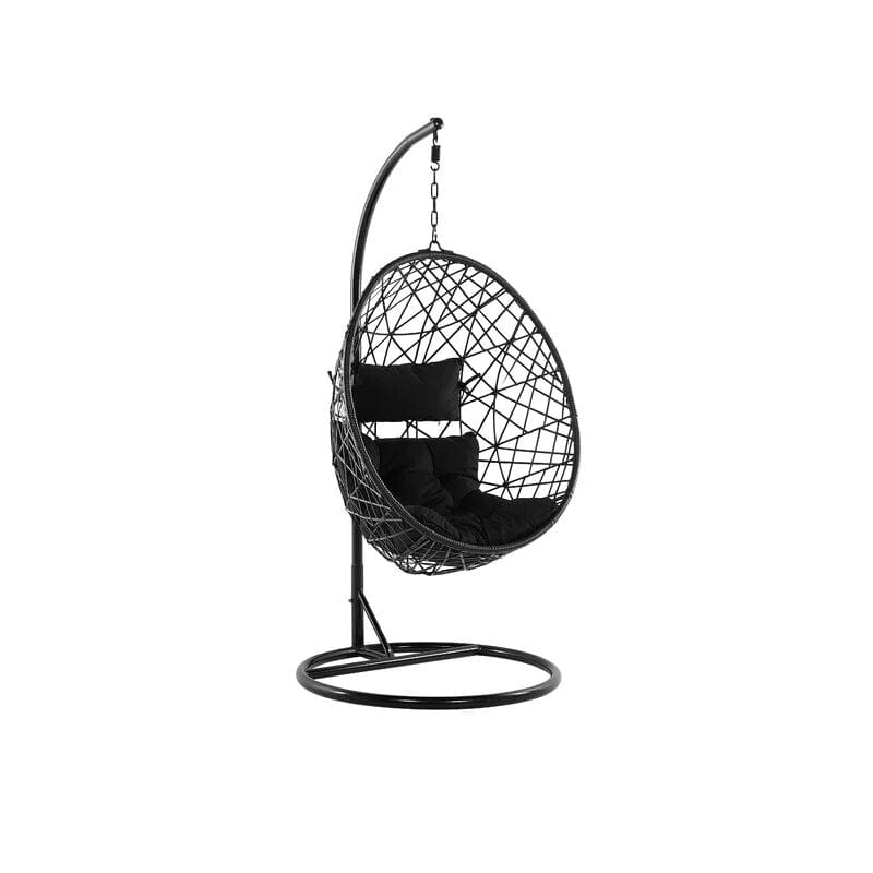 Dreamline Single Seater Without Stand Swing Basket For Balcony & Garden (Black)
