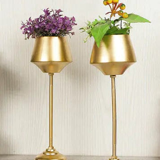 Planter with Stand (Wine Shape) - Set of 2