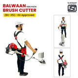 Balwaan Side pack 35cc ISI Marked Brush Cutter | BX-35i