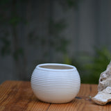 Ceramic Ribbed Matka Pot/Planter
