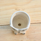 Ceramic owl Design Pot/ Planter