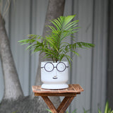 Ceramic Big Face Pot with Spectacles