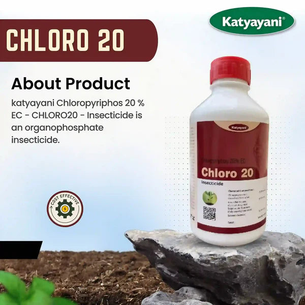 Katyayani Chloro 20 | Chlorpyrifos 20% EC | Broad-Spectrum Insecticide