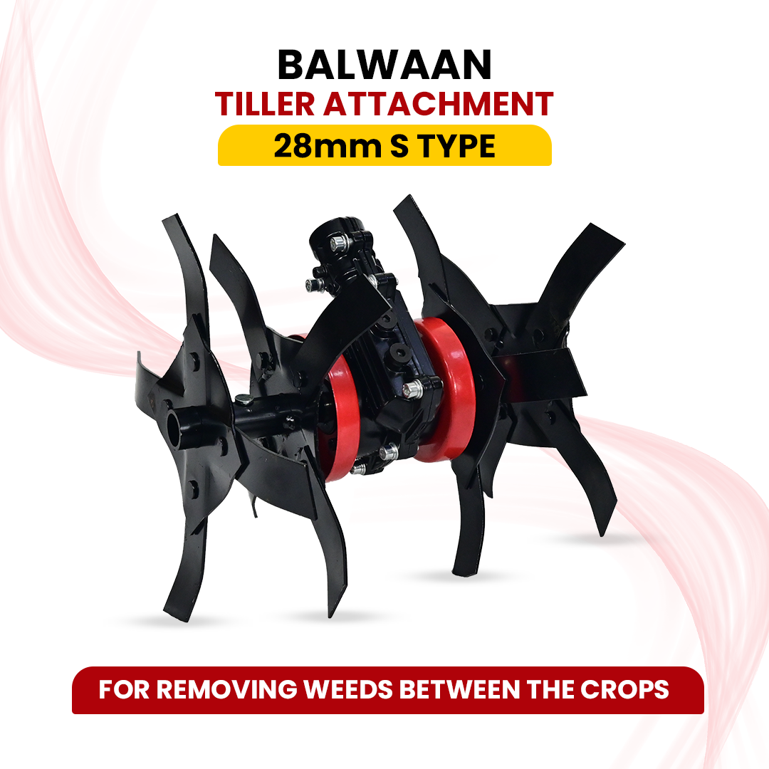 BALWAAN TILLER ATTACHMENT S TYPE 28MM 11 INCH - HEAVY