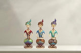 Rajasthani Face Tribal Musicians in Iron Figurine- Set of 3