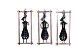 Rajasthani Lady Musician Wall Hanging Decorative- Set of 3