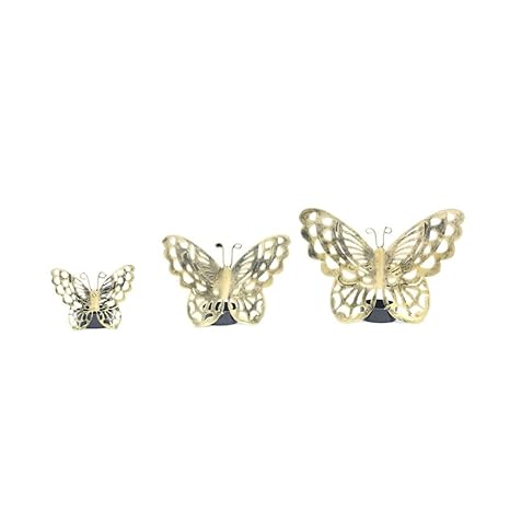 Butterfly Metal Tealight Holder/ Figurine- Set of 3