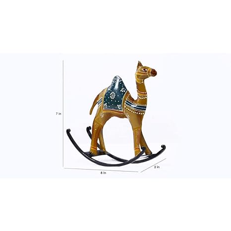 Handpainted Rocking Camel Decorative Showpiece