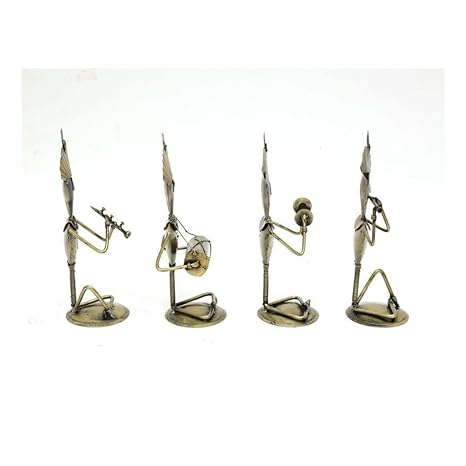 Gold Wrought Iron Human Figurine- Set of 4