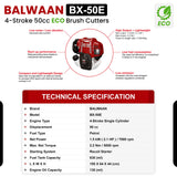 Balwaan 50cc Eco Side Pack Crop cum Grass Cutter|BX-50E