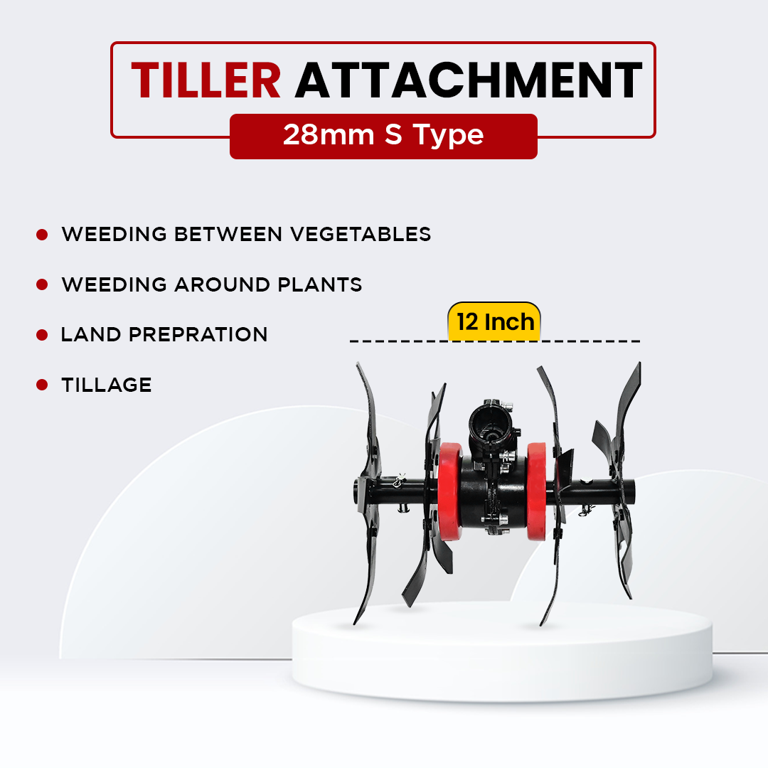 BALWAAN TILLER ATTACHMENT S TYPE 28MM 11 INCH - HEAVY