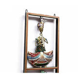 Iron Metal Painted Musician 3 Sitting Man Wall Art