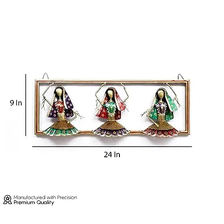 Handmade Iron Tribal Rajasthani Dancing Doll Decorative Showpieces
