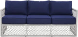 Wicker Rattan 5 Seater Garden Sofa Set with Cushion and Center Table