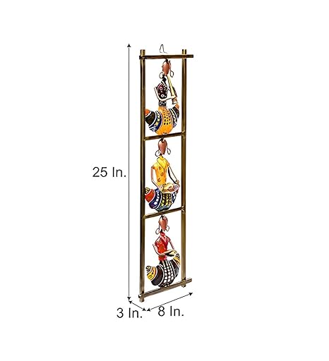 Iron Wall Hanging Frame Musician Multicolour