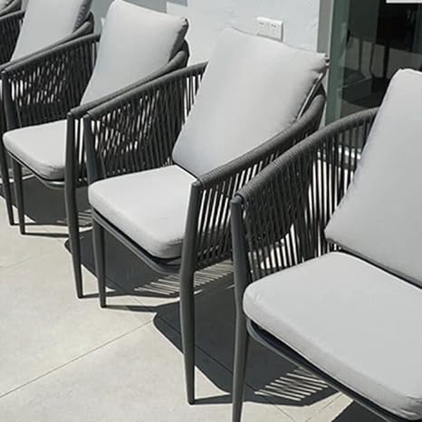 All-Weather Rope and Wicker Patio Conversation Set