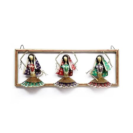 Handmade Iron Tribal Rajasthani Dancing Doll Decorative Showpieces