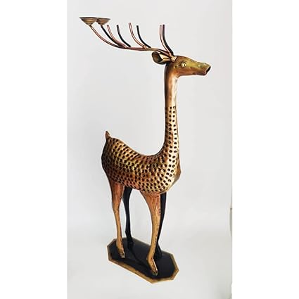 Deer Family Showpiece with Candle Holders Set of- 2