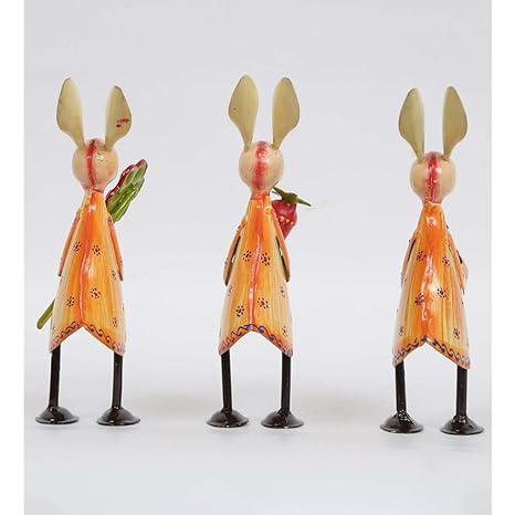 Handpainted Rabbit Small Animal Figurine- Set of 3