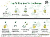 DIY Horizontal Gardening Grow Kit With Triple Pocket jute Hanger, Sprayer & S-Hook