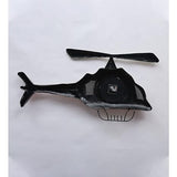 Handcrafted Iron Decorative Helicopter Wall Clock