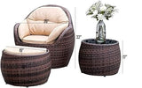 3 Piece Waterproof Furniture Sofa Sets All-Weather