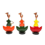 Handcrafted Iron Human Figurine- Set Of 3