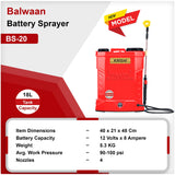 BALWAAN BS-20 BATTERY SPRAYER