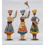 Rajasthani Human Music Band Showpiece- Set of 3