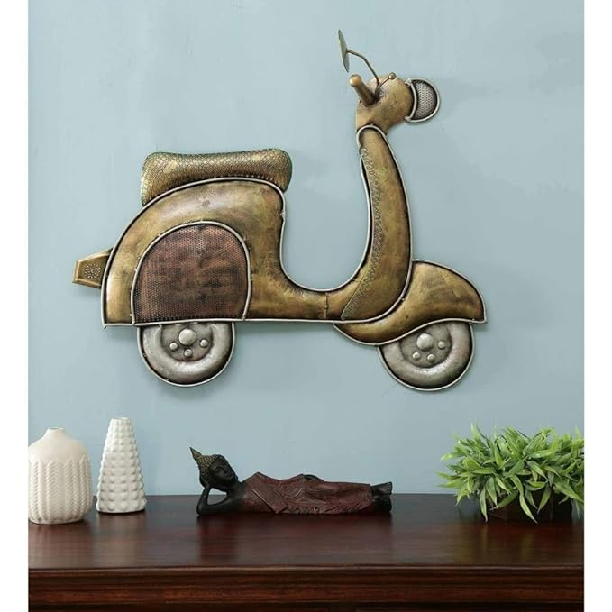 Iron Scooter Antique and Stylish Wall Art