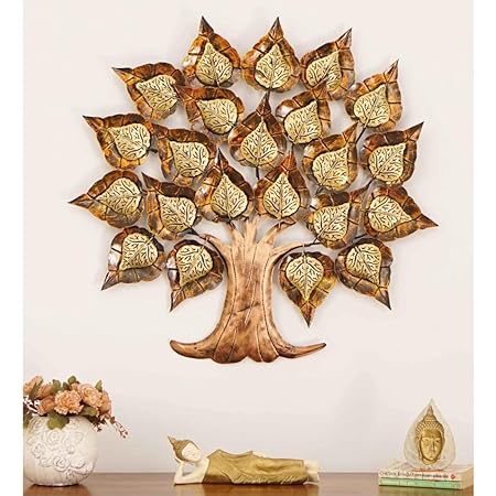 Iron Tree With Led Metal Wall Art Showpiece