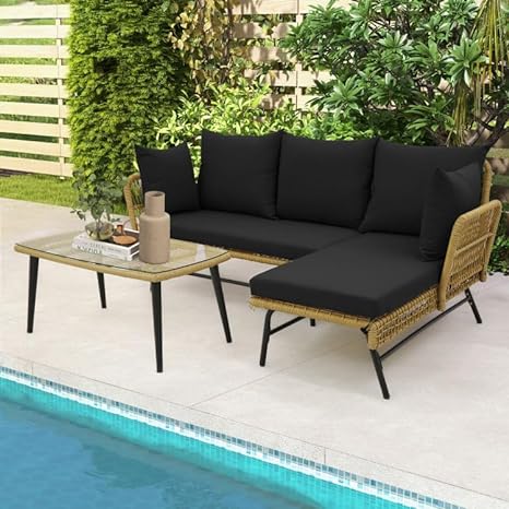 5 Piece Sofa Set With Table (1 Two Seater Sofa+ 1 Single Seater+ 1 ottoman + 1 Table)