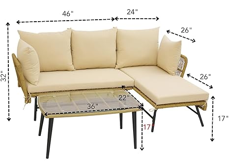 5 Piece Sofa Set With Table (1 Two Seater Sofa+ 1 Single Seater+ 1 ottoman + 1 Table)
