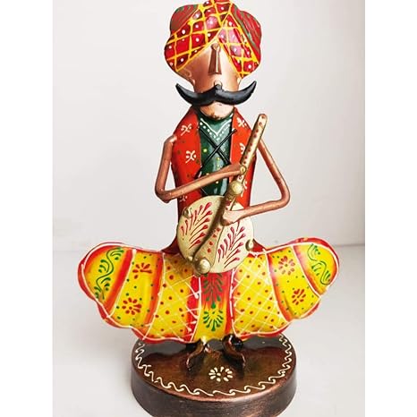 Rajasthani Mustache Musician Figurines- Set of 3