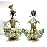 Couple Musicians Tea Light, showpiece
