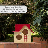 Wooden Bird House for Balcony and Garden Hanging for Love birds